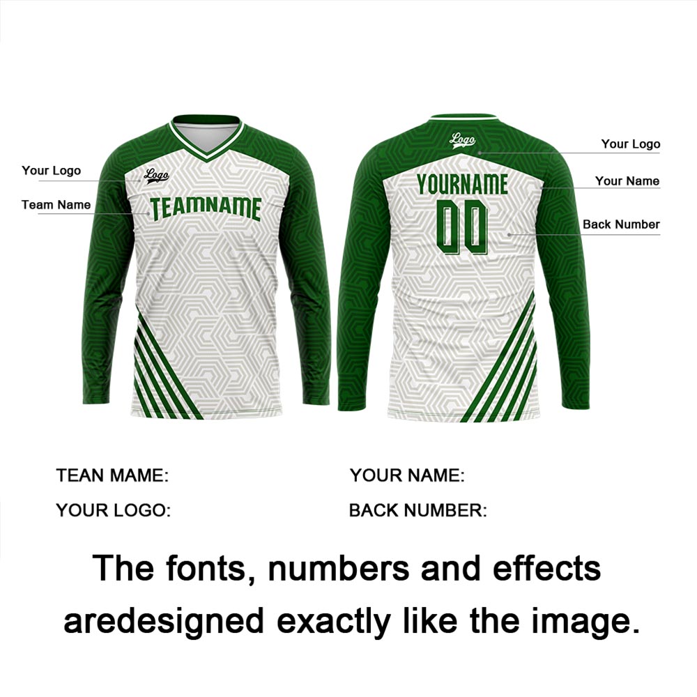 Custom Green Basketball Soccer Football Shooting Long T-Shirt for Adults and Kids enthsush