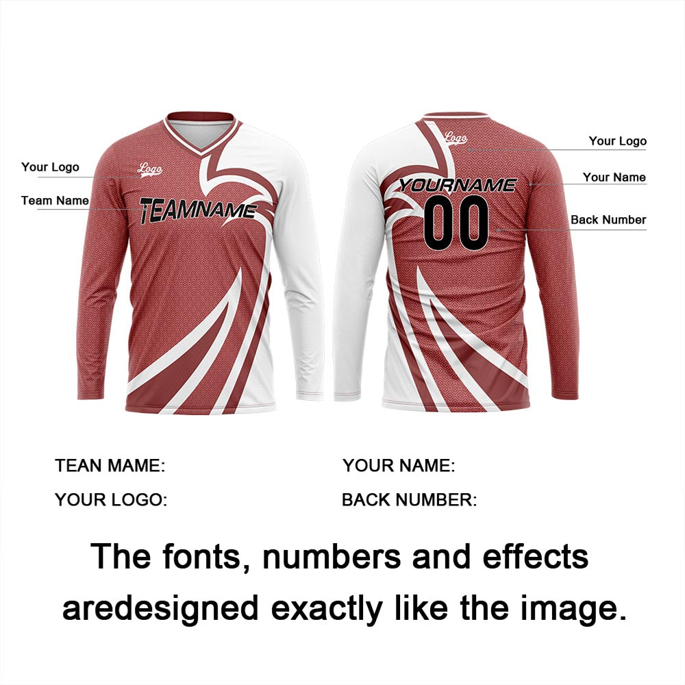 Custom Meat Powder Basketball Soccer Football Shooting Long T-Shirt for Adults and Kids enthsush