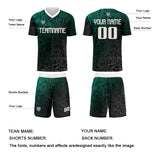 Custom Cyan Silver Jerseys for Men Women Personalized Soccer Uniforms for Adult and Kid