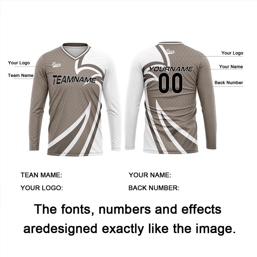 Custom Moon Gray Basketball Soccer Football Shooting Long T-Shirt for Adults and Kids enthsush