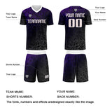 Custom Purple Silver Jerseys for Men Women Personalized Soccer Uniforms for Adult and Kid
