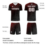 Custom Red Silver Jerseys for Men Women Personalized Soccer Uniforms for Adult and Kid