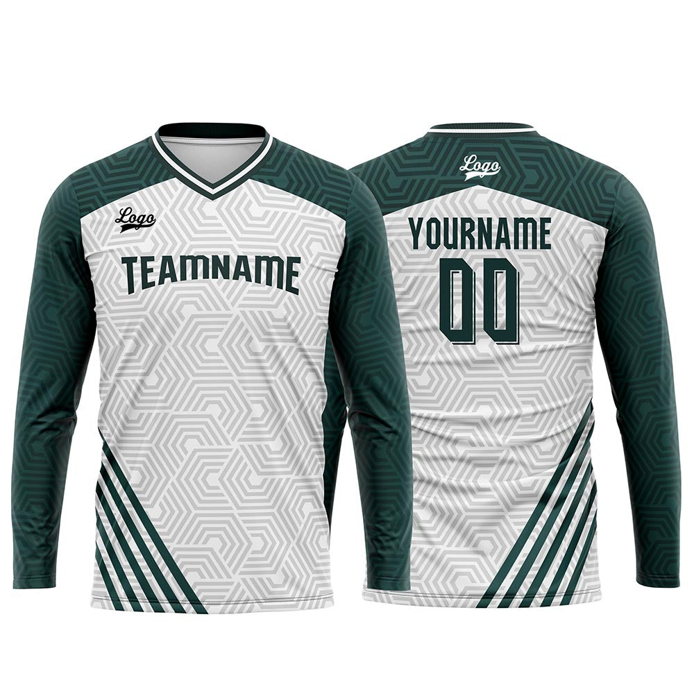 Custom Teal Basketball Soccer Football Shooting Long T-Shirt for Adults and Kids enthsush