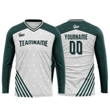 Custom Teal Basketball Soccer Football Shooting Long T-Shirt for Adults and Kids