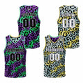 Custom Purple Iceberg Blue Reversible Basketball Suit for Adults and Kids Personalized Jersey enthsush
