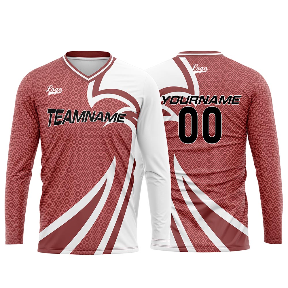 Custom Meat Powder Basketball Soccer Football Shooting Long T-Shirt for Adults and Kids enthsush