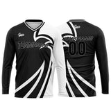 Custom Black Basketball Soccer Football Shooting Long T-Shirt for Adults and Kids