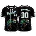 Custom Black Baseball Jersey Personalized Baseball Shirt for Men Women Kids Youth enthsush