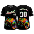 Custom Black Baseball Jersey Personalized Baseball Shirt for Men Women Kids Youth enthsush
