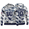 Custom Sweatshirt Hoodie For Men Women Girl Boy Print Your Logo Name Number Navy&Gray enthsush