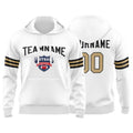 Custom Sweatshirt Hoodie For Men Women Girl Boy Print Your Logo Name Number White&Black&Gold enthsush
