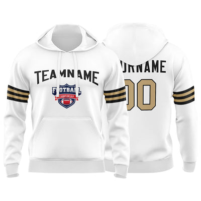 Custom Sweatshirt Hoodie For Men Women Girl Boy Print Your Logo Name Number White&Black&Gold enthsush