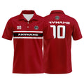 Custom Football Polo Shirts  for Men, Women, and Kids Add Your Unique Logo&Text&Number Atlanta enthsush
