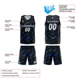 Custom Reversible Basketball Suit for Adults and Kids Personalized Jersey Damage-Blue