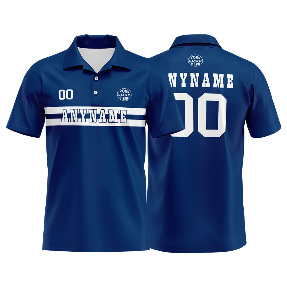 Custom Football Polo Shirts  for Men, Women, and Kids Add Your Unique Logo&Text&Number Indianapolis enthsush
