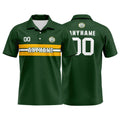 Custom Football Polo Shirts  for Men, Women, and Kids Add Your Unique Logo&Text&Number Green Bay enthsush