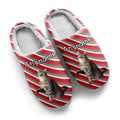 Custom Your Own Personalized Cotton Slippers for Dog Cat Lover Add Any Text Photoes Red&Green&White Christmas enthsush