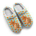 Custom Your Own Personalized Cotton Slippers for Dog Cat Lover Add Any Text Photoes Orange Star enthsush