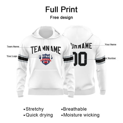 Custom Sweatshirt Hoodie For Men Women Girl Boy Print Your Logo Name Number White&Black&Gray enthsush