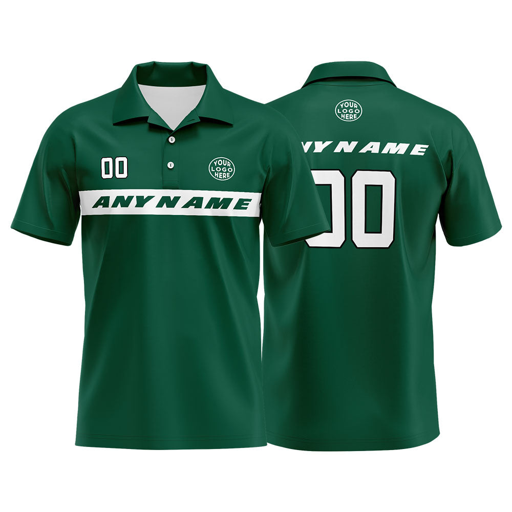 Custom Football Polo Shirts  for Men, Women, and Kids Add Your Unique Logo&Text&Number New York enthsush