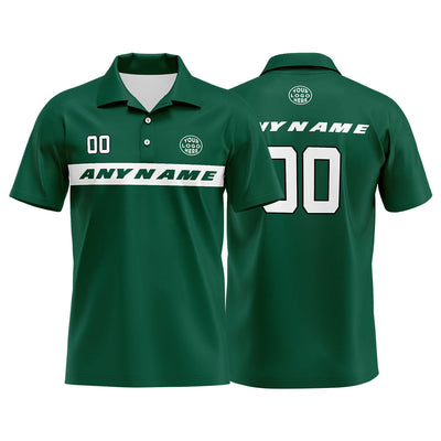 Custom Football Polo Shirts  for Men, Women, and Kids Add Your Unique Logo&Text&Number New York enthsush