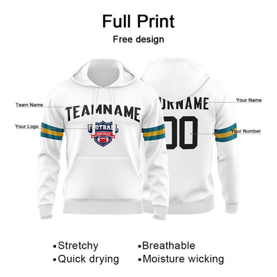 Custom Sweatshirt Hoodie For Men Women Girl Boy Print Your Logo Name Number White&Black&Teal&Gold enthsush