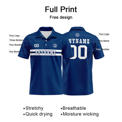 Custom Football Polo Shirts  for Men, Women, and Kids Add Your Unique Logo&Text&Number Indianapolis enthsush