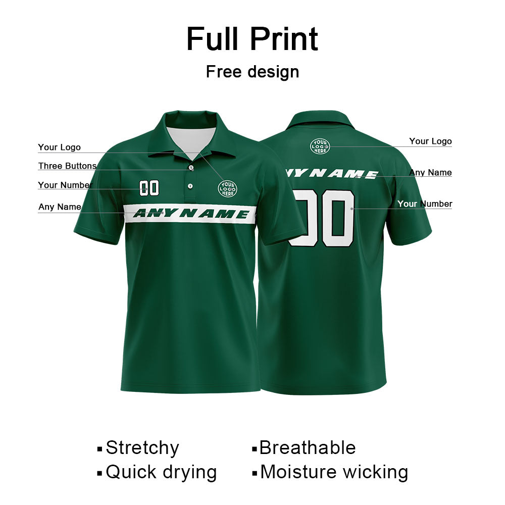 Custom Football Polo Shirts  for Men, Women, and Kids Add Your Unique Logo&Text&Number New York enthsush