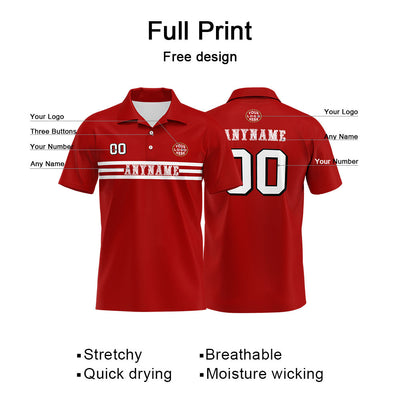 Custom Football Polo Shirts  for Men, Women, and Kids Add Your Unique Logo&Text&Number San Francisco enthsush
