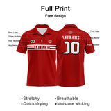 Custom Football Polo Shirts  for Men, Women, and Kids Add Your Unique Logo&Text&Number San Francisco
