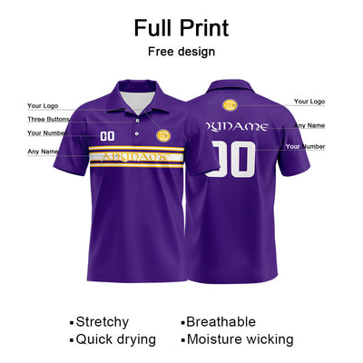 Custom Football Polo Shirts  for Men, Women, and Kids Add Your Unique Logo&Text&Number Minnesota enthsush