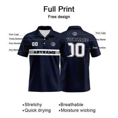 Custom Football Polo Shirts  for Men, Women, and Kids Add Your Unique Logo&Text&Number Dallas enthsush