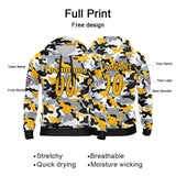 Custom Sweatshirt Hoodie For Men Women Girl Boy Print Your Logo Name Number Yellow&Black