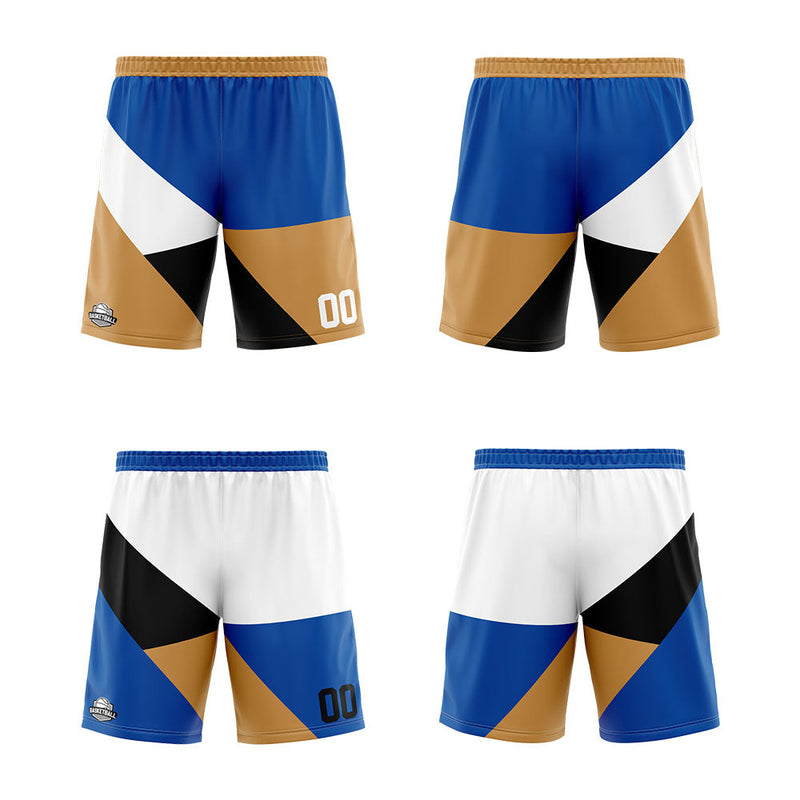 Custom Reversible Basketball Suit for Adults and Kids Personalized Jersey Royal&Gold