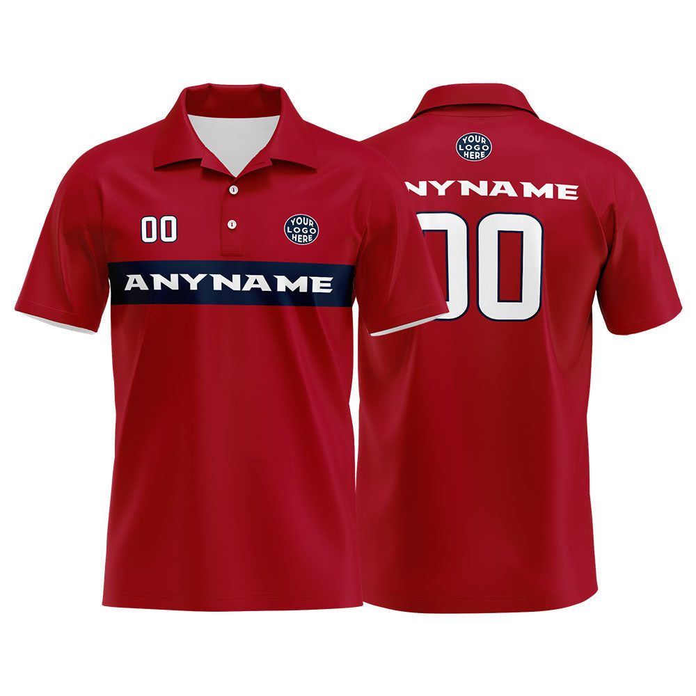 Custom Football Polo Shirts  for Men, Women, and Kids Add Your Unique Logo&Text&Number Houston enthsush