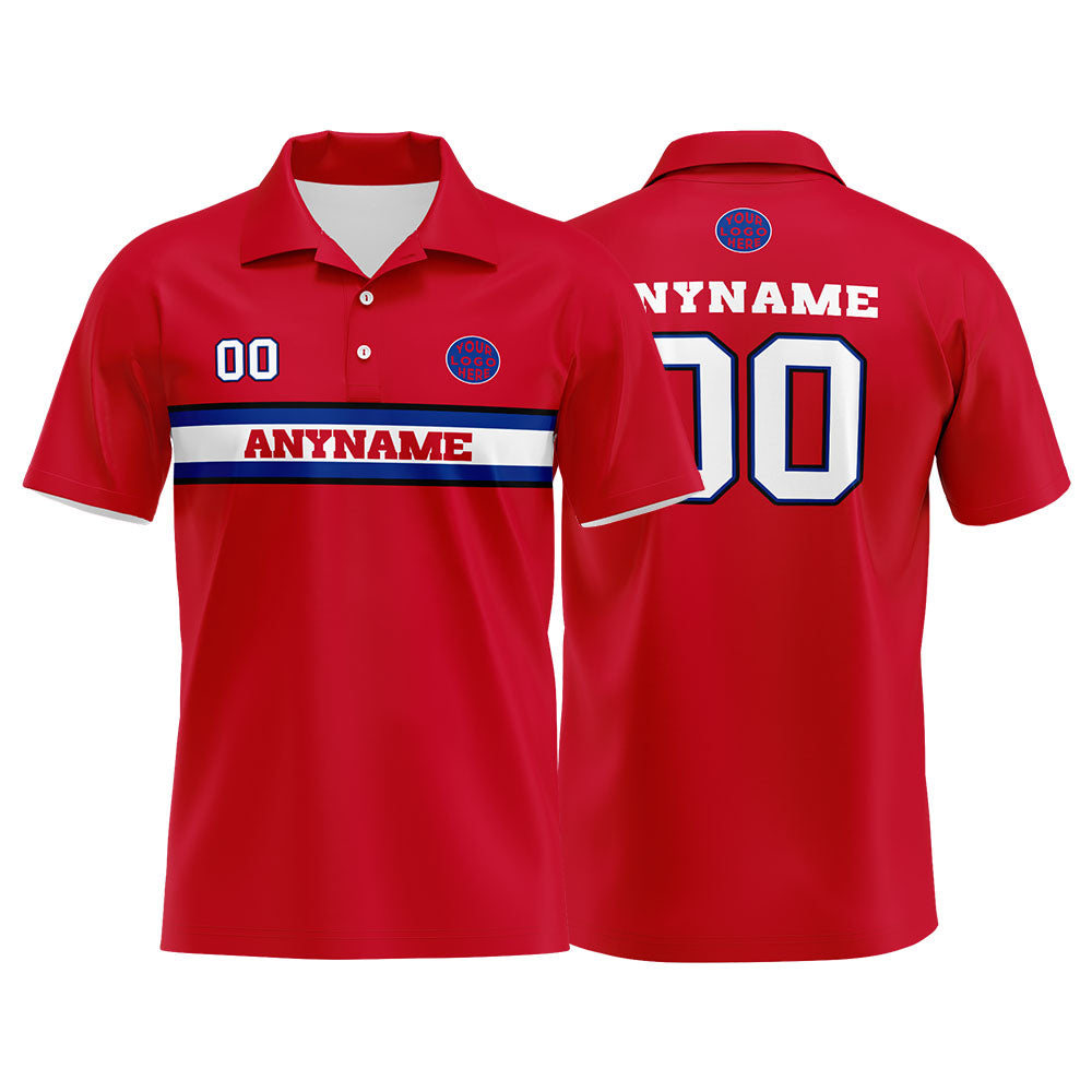 Custom Football Polo Shirts  for Men, Women, and Kids Add Your Unique Logo&Text&Number Buffalo enthsush