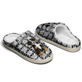 Custom Your Own Personalized Cotton Slippers for Dog Cat Lover Add Any Text Photoes Black&White&Grey Houndstooth