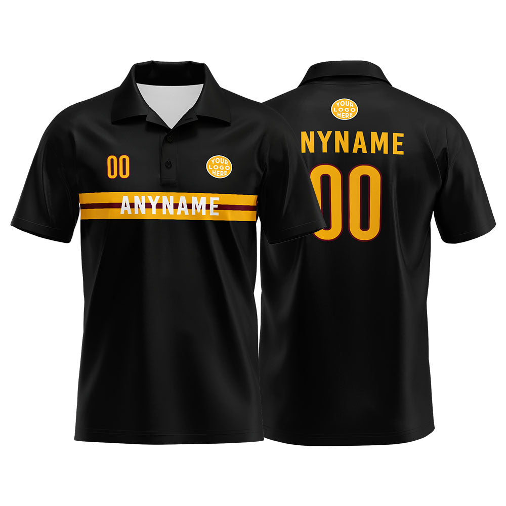 Custom Football Polo Shirts  for Men, Women, and Kids Add Your Unique Logo&Text&Number Washington enthsush
