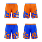 Custom Reversible Basketball Suit for Adults and Kids Personalized Jersey Orange&Royal