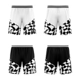 Custom Reversible Basketball Suit for Adults and Kids Personalized Jersey White&Black