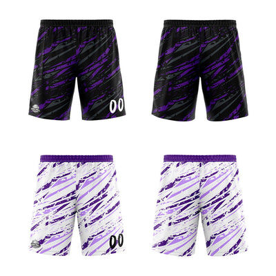 Custom Reversible Basketball Suit for Adults and Kids Personalized Jersey Damage-Purple enthsush