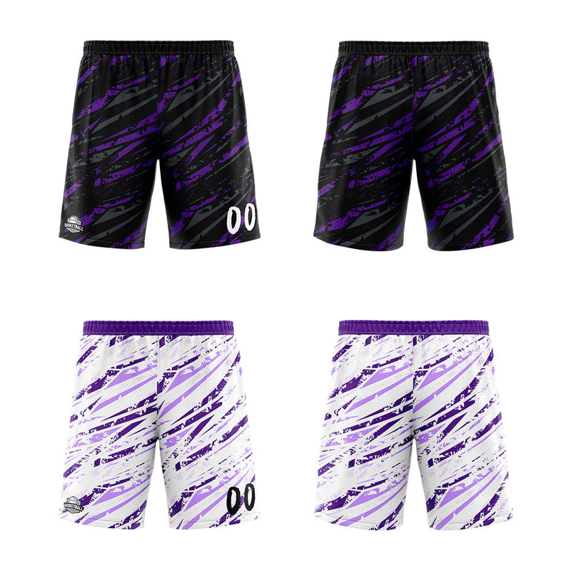 Custom Reversible Basketball Suit for Adults and Kids Personalized Jersey Damage-Purple