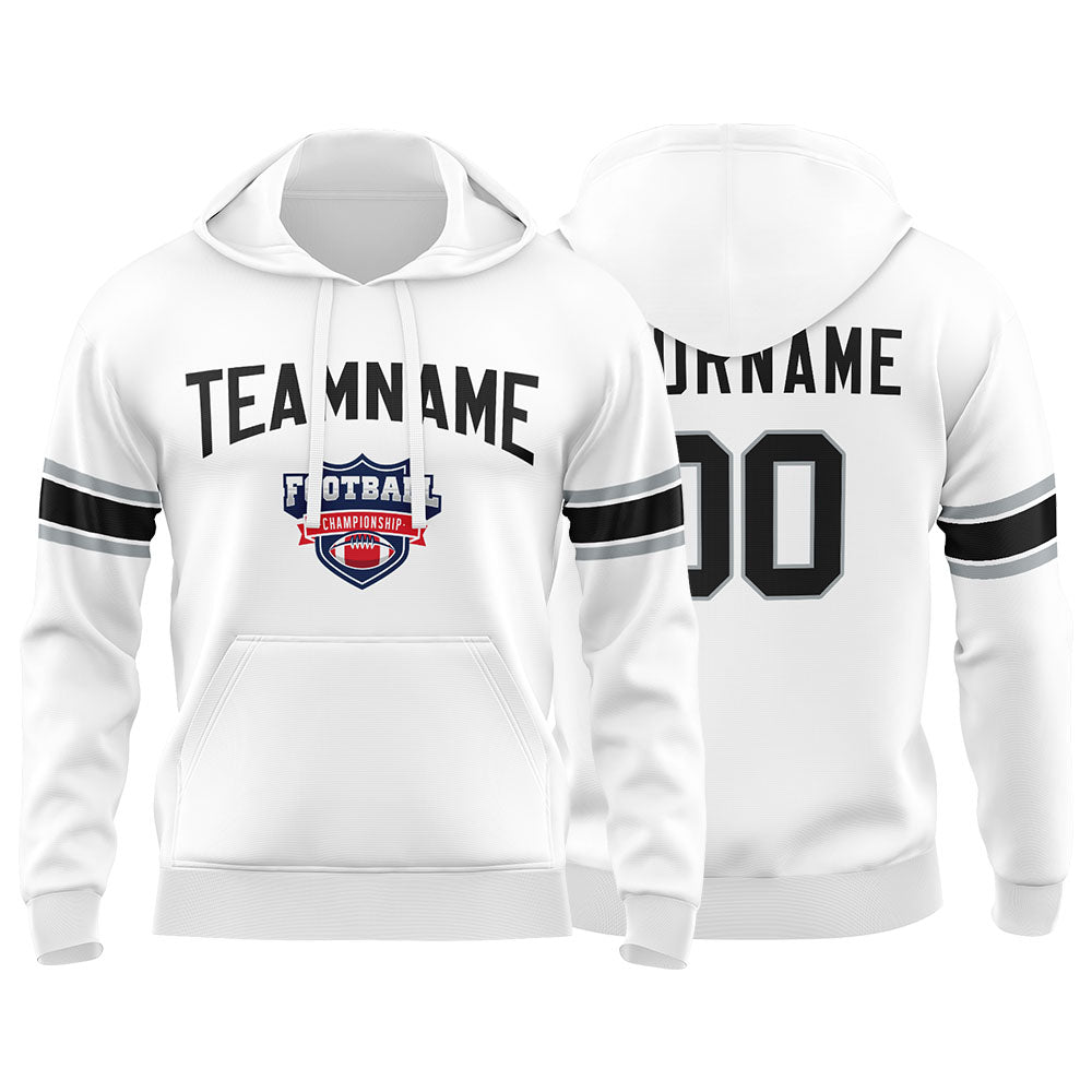 Custom Sweatshirt Hoodie For Men Women Girl Boy Print Your Logo Name Number White&Black&Gray enthsush