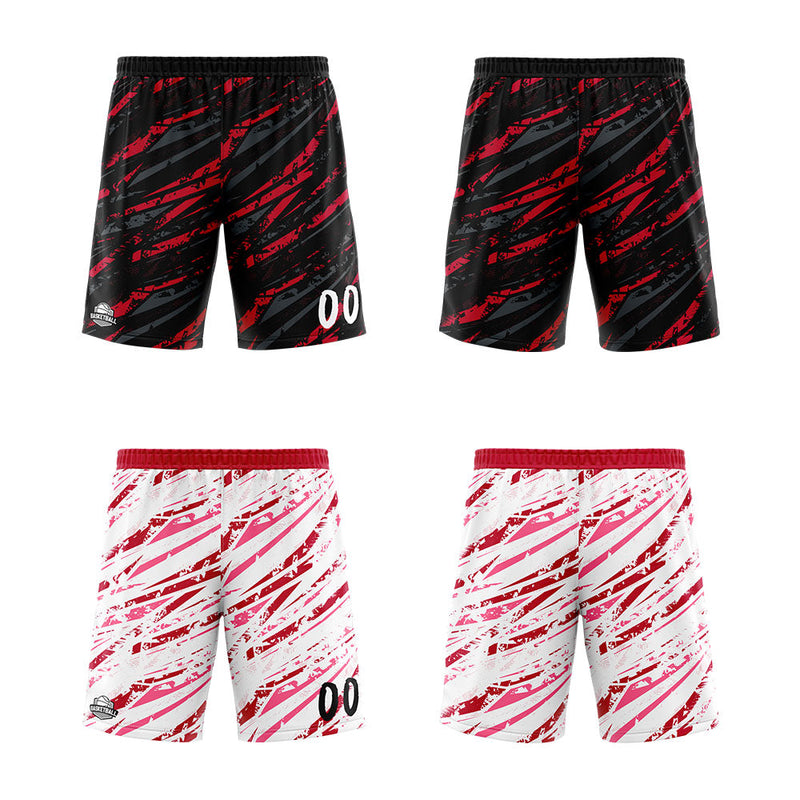 Custom Reversible Basketball Suit for Adults and Kids Personalized Jersey Damage-Red
