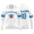 Custom Sweatshirt Hoodie For Men Women Girl Boy Print Your Logo Name Number White&Blue&Gray enthsush