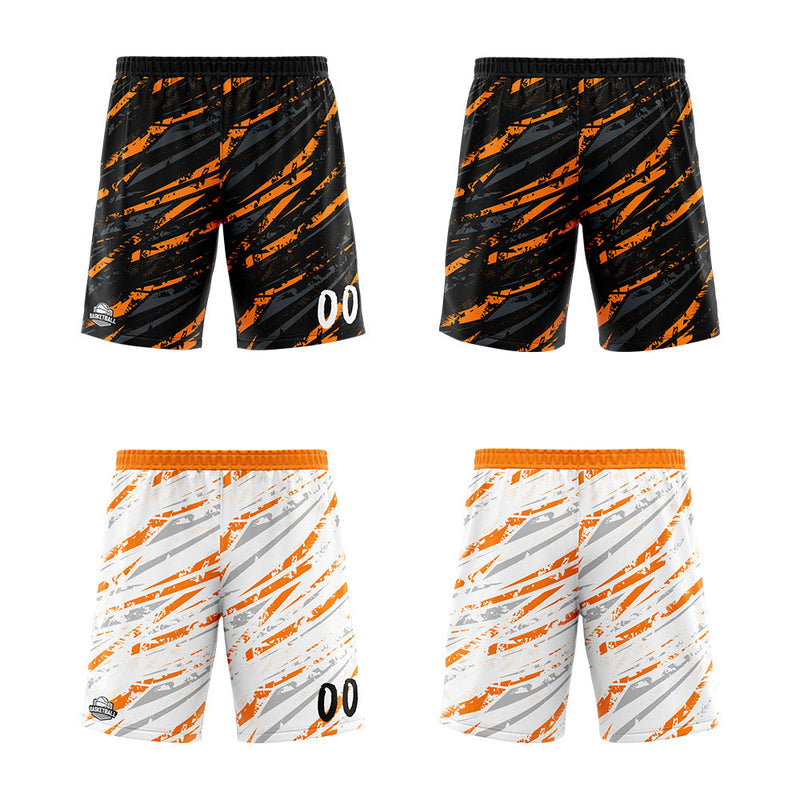 Custom Reversible Basketball Suit for Adults and Kids Personalized Jersey Damage-Orange