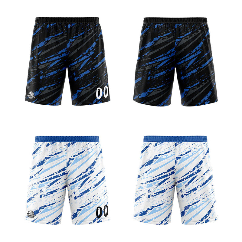 Custom Reversible Basketball Suit for Adults and Kids Personalized Jersey Damage-Blue