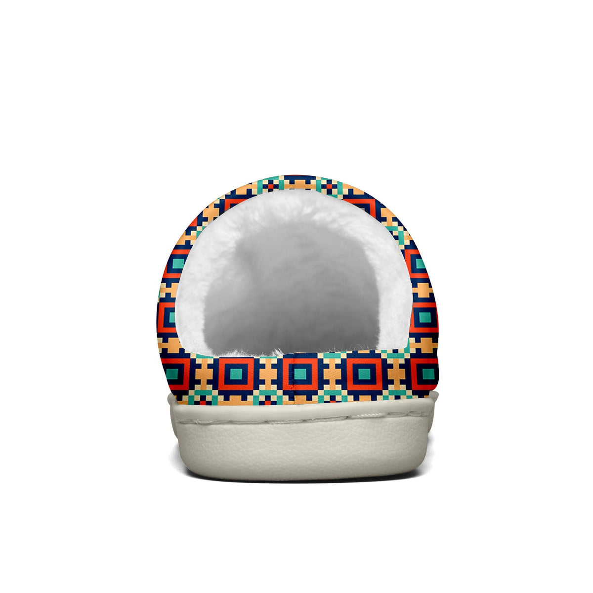 Custom Your Own Personalized Cotton Slippers for Dog Cat Lover Add Any Text Photoes Red&Navy Lattice enthsush
