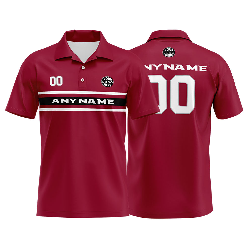 Custom Football Polo Shirts  for Men, Women, and Kids Add Your Unique Logo&Text&Number Arizona enthsush