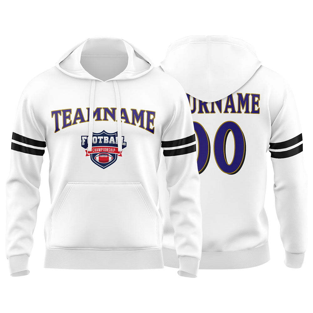 Custom Sweatshirt Hoodie For Men Women Girl Boy Print Your Logo Name Number White&Black&Purple&Gold enthsush